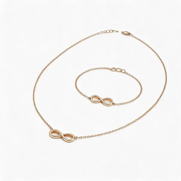 Gold_Stainless_Steel_Necklace_And_Bracelet_Set_For_Women