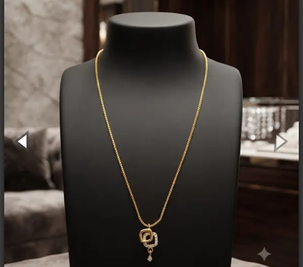 Gold_Stainless_Steel_Pendant_Necklace_For_Women