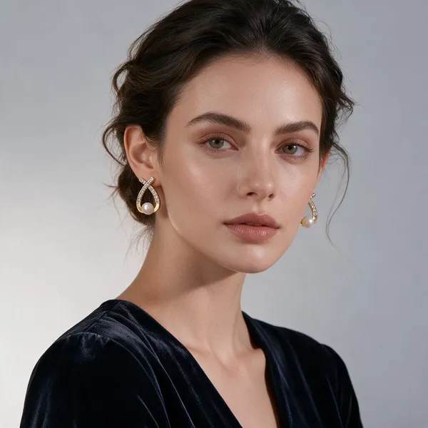 Gold_Stainless_Steel_Drop_Earrings_For_Women