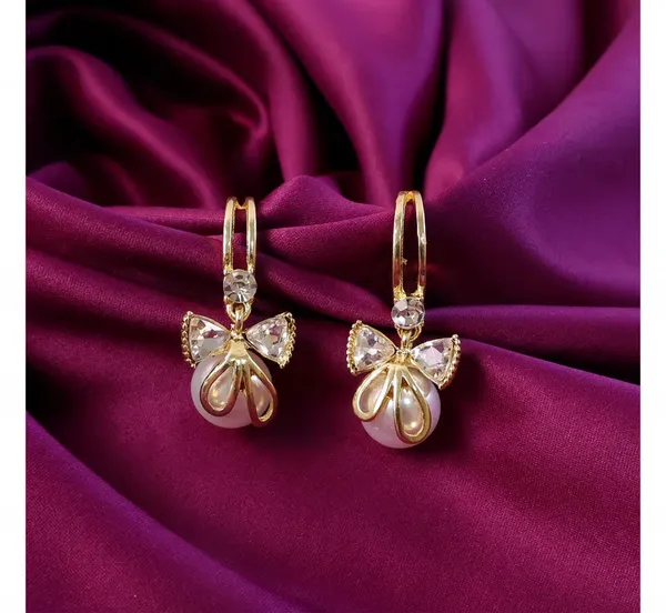 Gold_Stainless_Steel_Drop_Earrings_For_Women