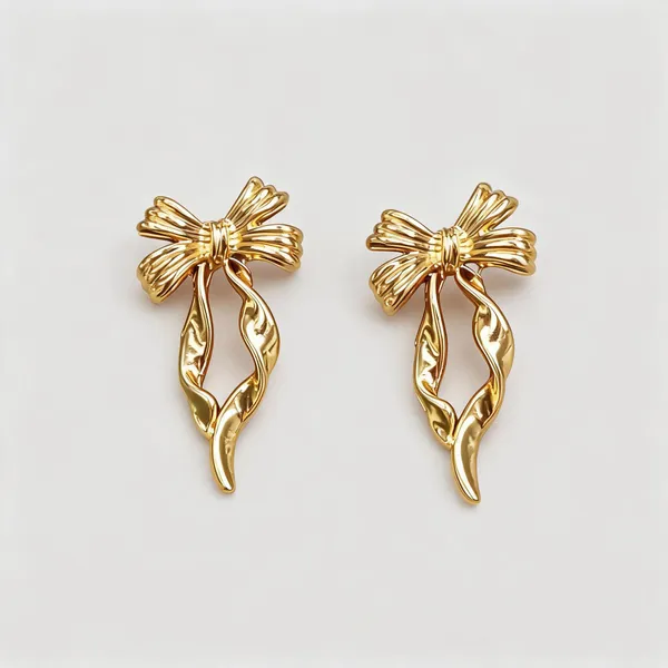Gold_Stainless_Steel_Drop_Earrings_For_Women