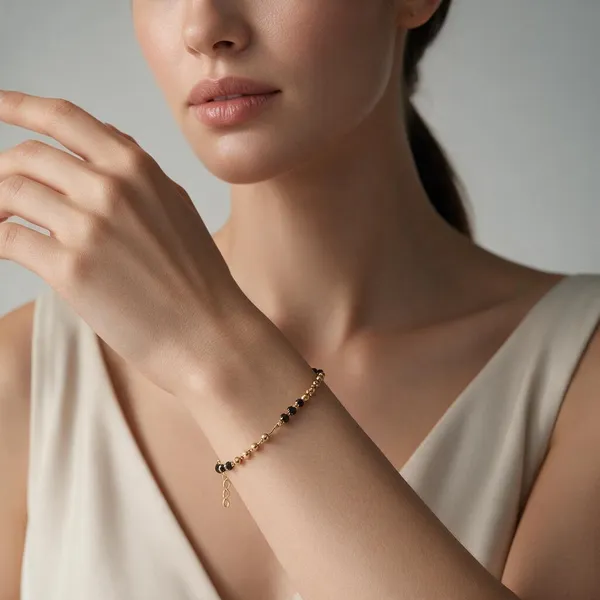 Black_Stainless_Steel_Bracelet_For_Women