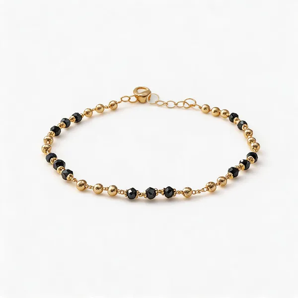 Black_Stainless_Steel_Bracelet_For_Women