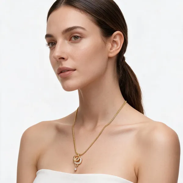 Gold_Stainless_Steel_Pendant_Necklace_For_Women