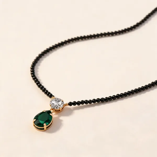 Green_Stainless_Steel_Mangalsutra_Necklace_For_Women