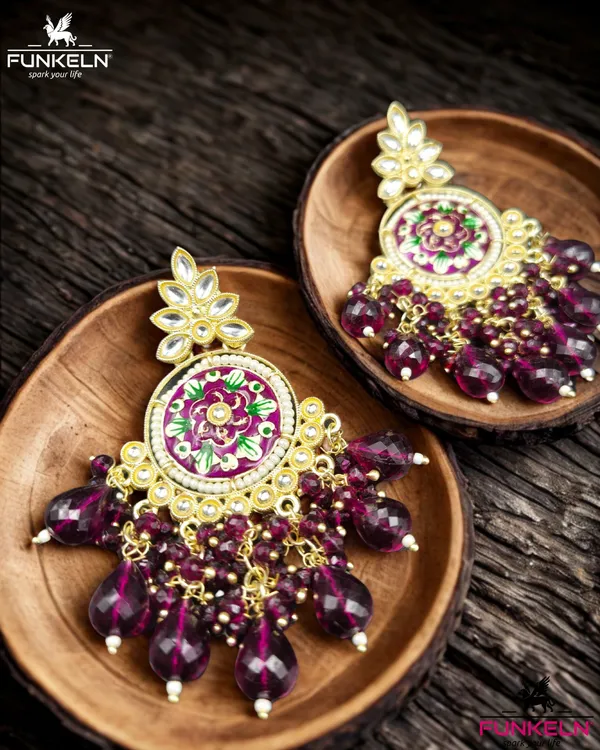 Maroon_Beaded_Floral_Chandbali_Earrings_for_Women
