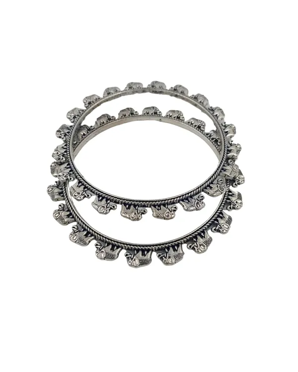Oxidized_Elephant_Kada_Bracelet