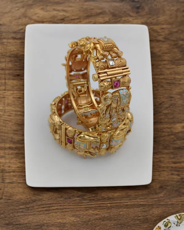 Women_S_Temple_Elephant_Adjustable_Bangle