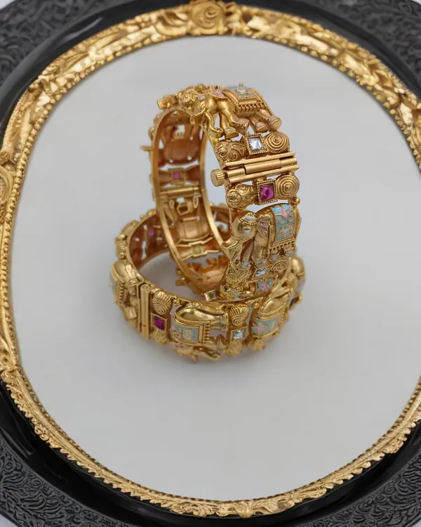 Women_S_Temple_Elephant_Adjustable_Bangle