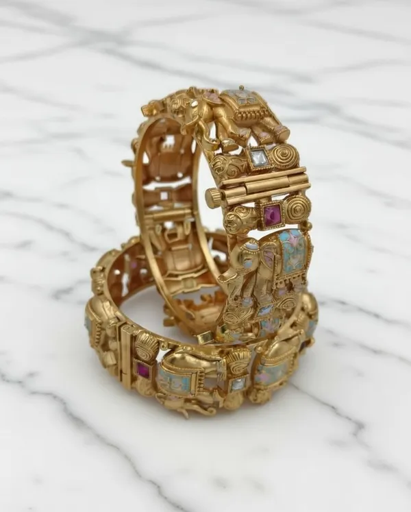 Women_S_Temple_Elephant_Adjustable_Bangle