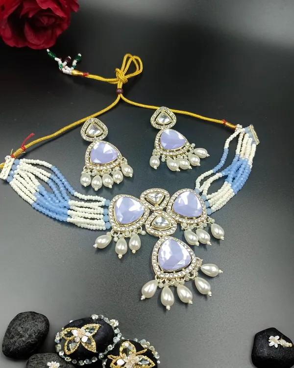 Brass_Necklace_Earrings_Jewellery_Set_For_Women