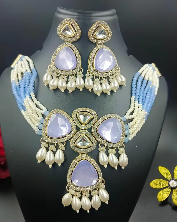 Brass_Necklace_Earrings_Jewellery_Set_For_Women