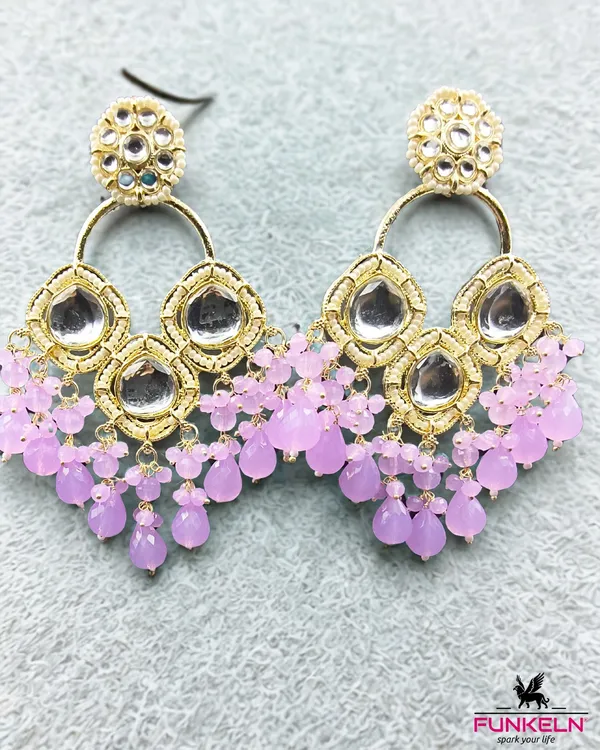 Gold_Tone_Lavender_Beaded_Chandbali_Earrings_for_Women
