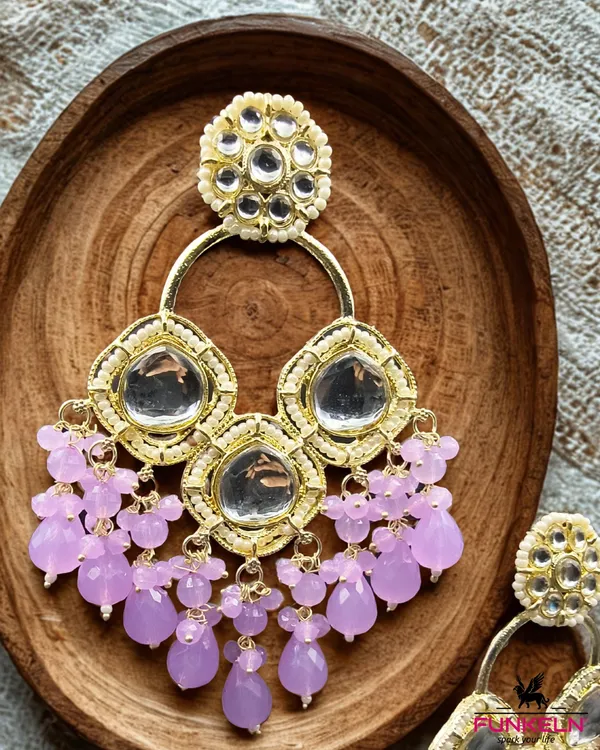 Gold_Tone_Lavender_Beaded_Chandbali_Earrings_for_Women