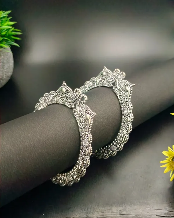 Oxidise_Elephent_Big_Design_Bangles