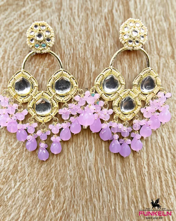 Gold_Tone_Lavender_Beaded_Chandbali_Earrings_for_Women