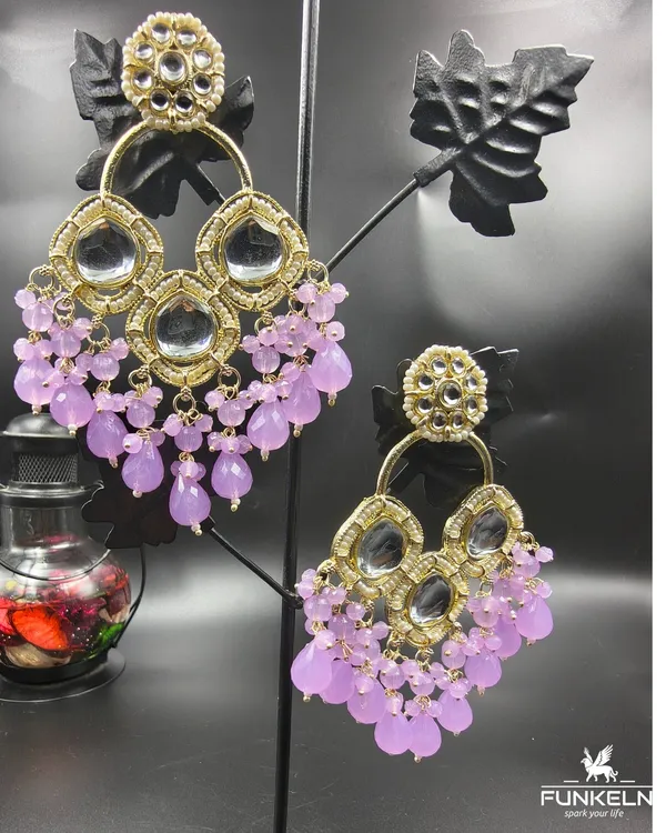 Gold_Tone_Lavender_Beaded_Chandbali_Earrings_for_Women