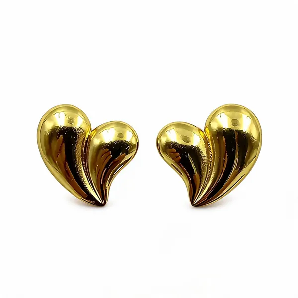 Gold-Tone_Heart_Stud_Earrings_for_Women
