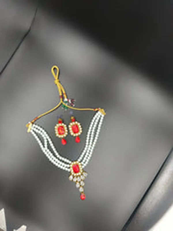 Perl_Red_Necklace_Set
