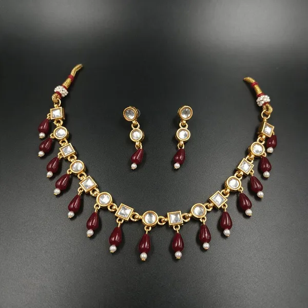 Maroon_Kundan_Set_With_Earring