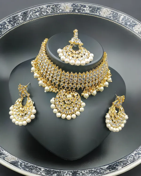 White_Perl_Kundan_Set
