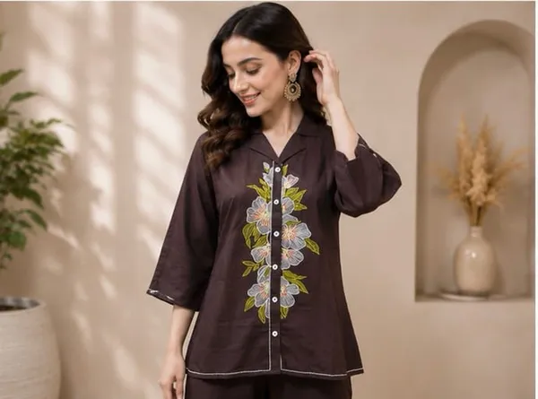 Brown_Printed_Cotton_Rayon_Relaxed_Fit_Co_Ord_Set_For_Women