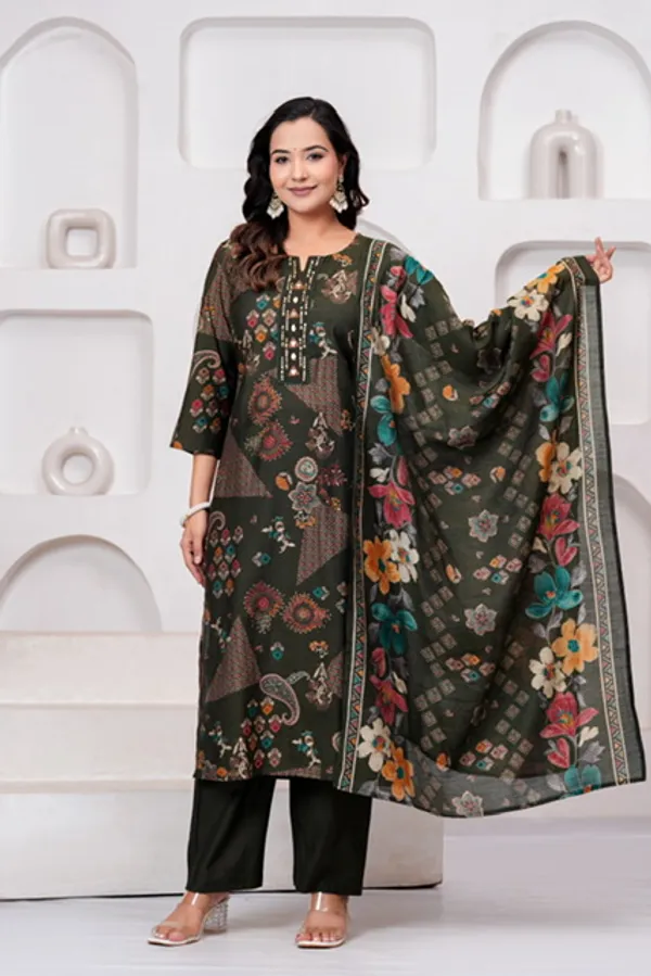 Green_Printed_Straight_Kurta_Set_With_Dupatta_For_Women