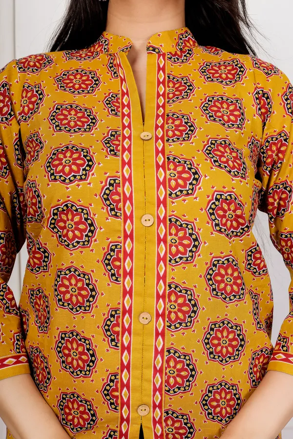 Yellow_Printed_Tunic_Top_For_Women