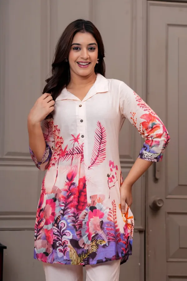 Multicolour_Printed_Kurta_Set_For_Women