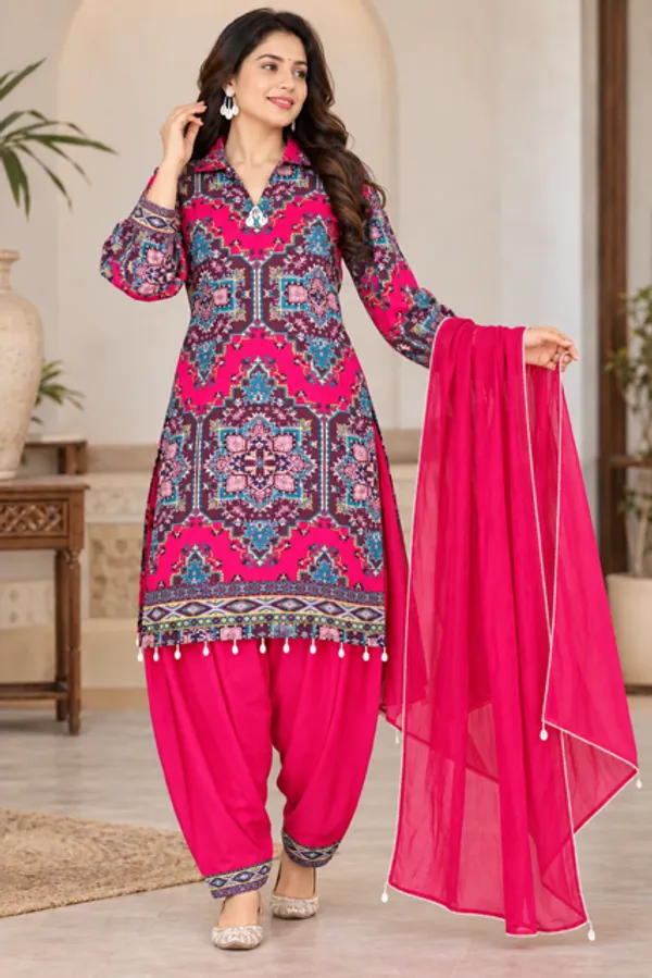 Pink_Printed_Straight_Kurta_Set_With_Dupatta_For_Women