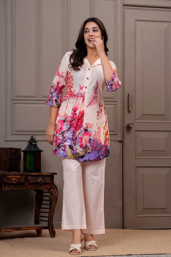 Multicolour_Printed_Kurta_Set_For_Women