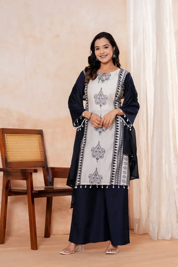 Navy_Blue_Printed_Straight_Kurta_Set_For_Women