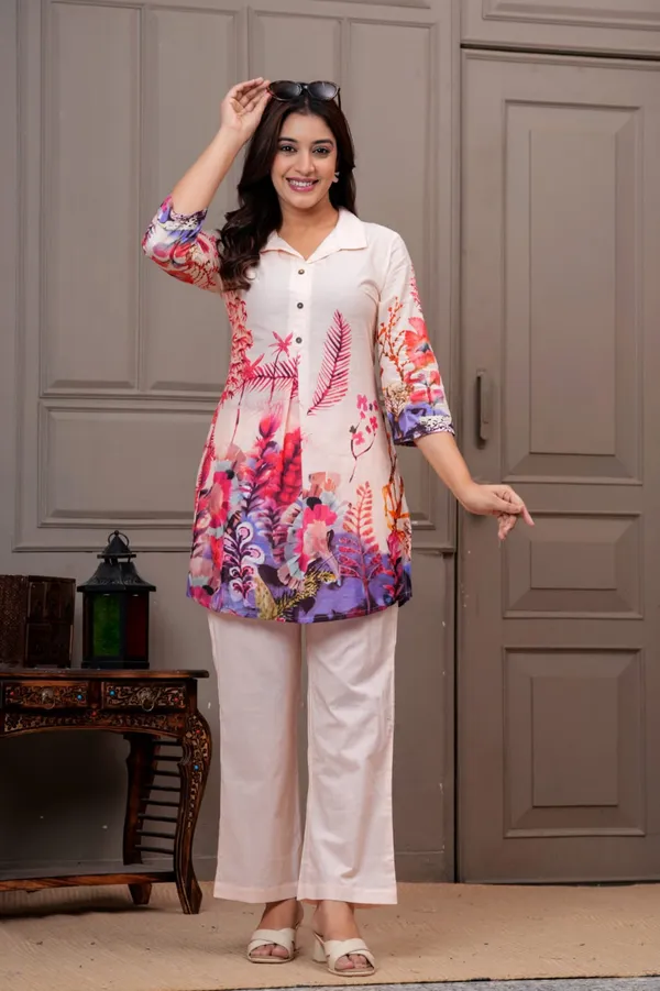 Multicolour_Printed_Kurta_Set_For_Women