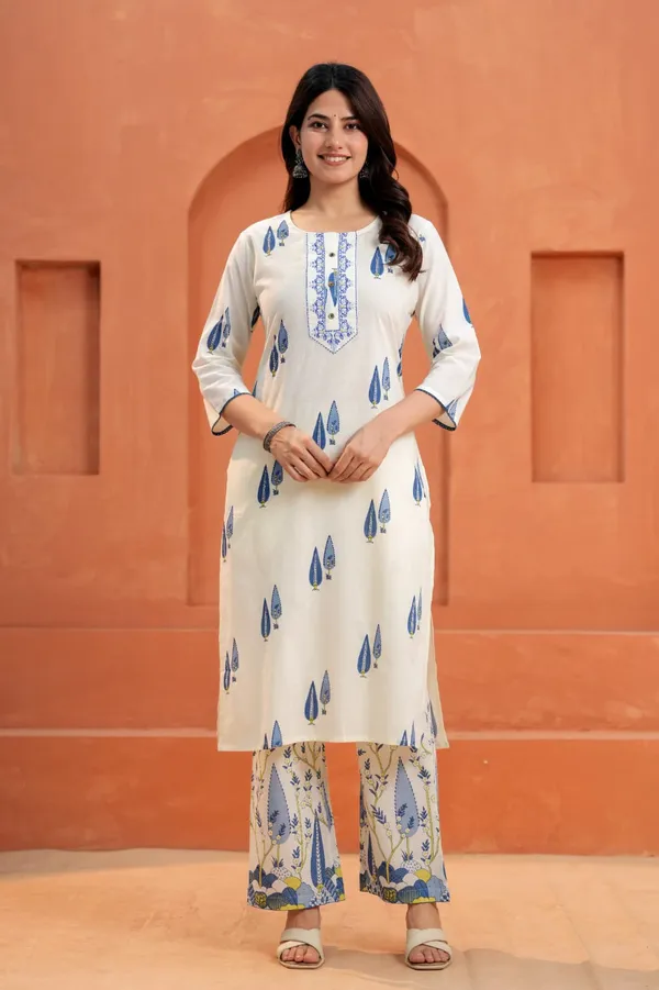 Cream_Printed_Cotton_Straight_Kurta_Pant_Dupatta_Set_For_Women