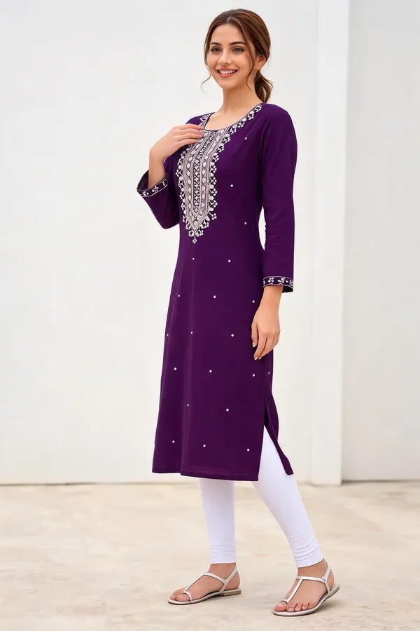 Purple_Cotton_Kurta_For_Women