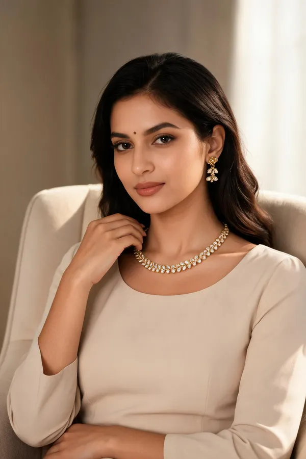 Gold_Gold-Plated_Alloy_Necklace_Earring_Set_For_Women