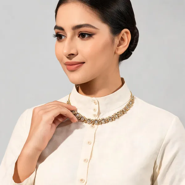 Gold_Gold-Plated_Alloy_Necklace_Earring_Set_For_Women
