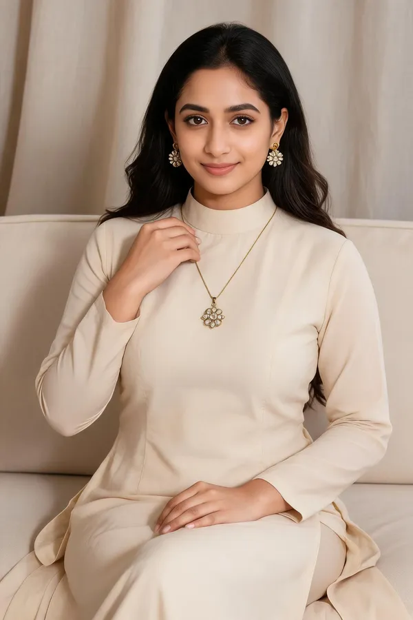 Gold_Gold-Plated_Alloy_Necklace_Earring_Set_For_Women