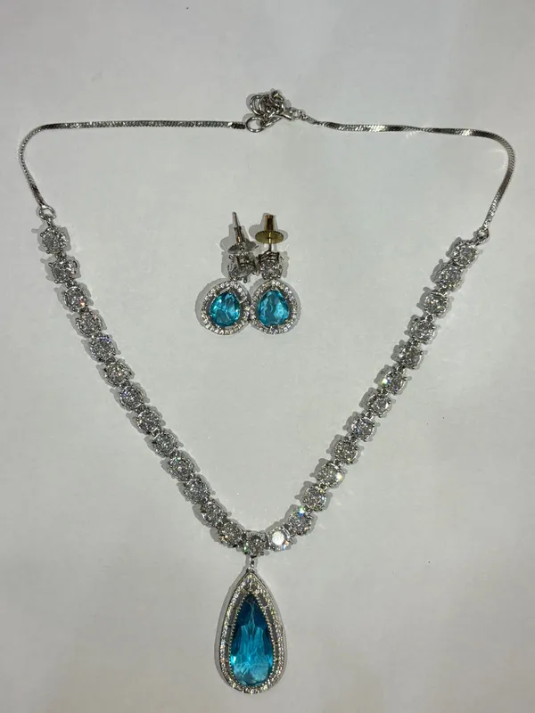 Silver_Austempered_Ductile_Iron___Necklace_Earring_Set_For_Women