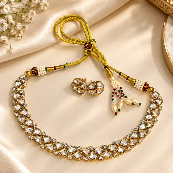 Gold_Gold-Plated_Alloy_Necklace_Earring_Set_For_Women