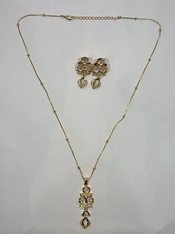 Gold_Gold-Plated_Alloy_Necklace_Earring_Set_For_Women