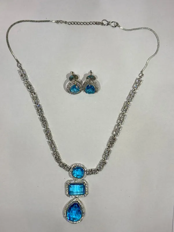 Silver_Austempered_Ductile_Iron___Necklace_Earring_Set_For_Women