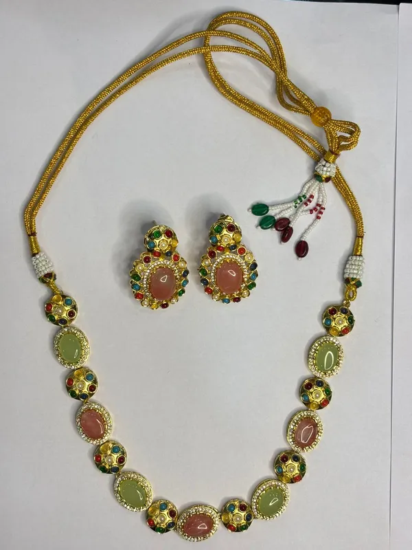 Gold_Gold-Plated_Alloy_Necklace_Earring_Set_For_Women