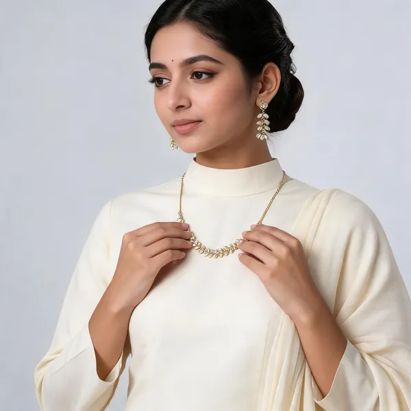 Gold_Gold-Plated_Alloy_Necklace_Earring_Set_For_Women