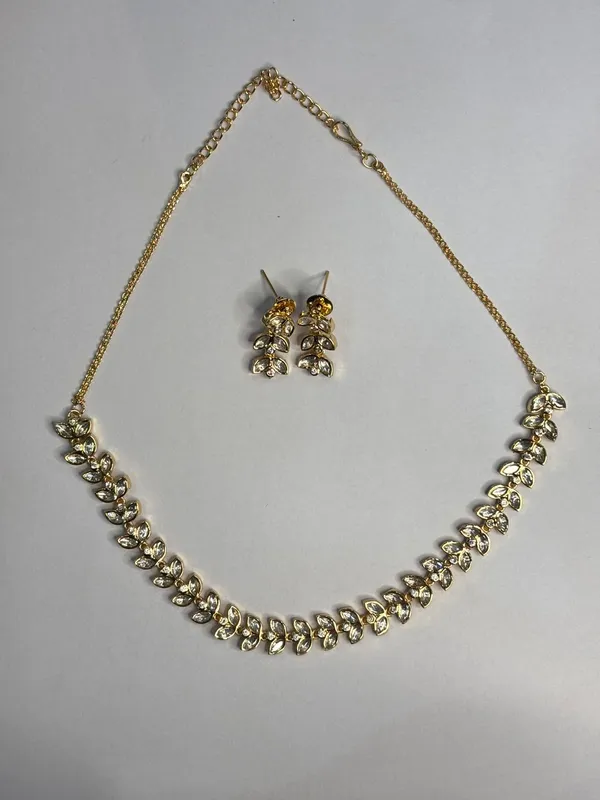 Gold_Gold-Plated_Alloy_Necklace_Earring_Set_For_Women