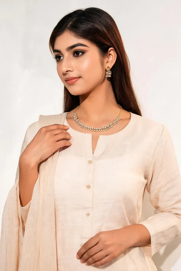 Gold_Gold-Plated_Alloy_Necklace_Earring_Set_For_Women