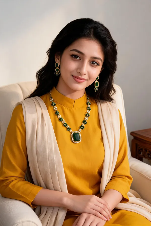 Gold_Gold-Plated_Alloy_Necklace_Earring_Set_For_Women