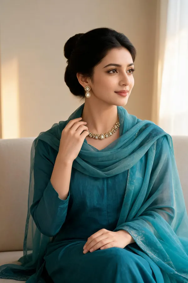 Gold_Gold-Plated_Alloy_Necklace_Earring_Set_For_Women