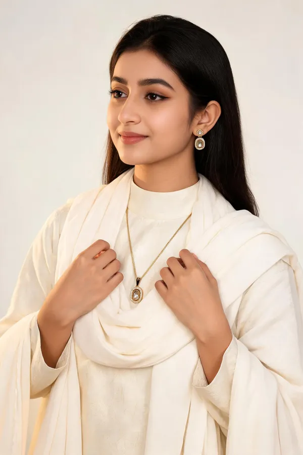 Gold_Gold-Plated_Alloy_Necklace_Earring_Set_For_Women
