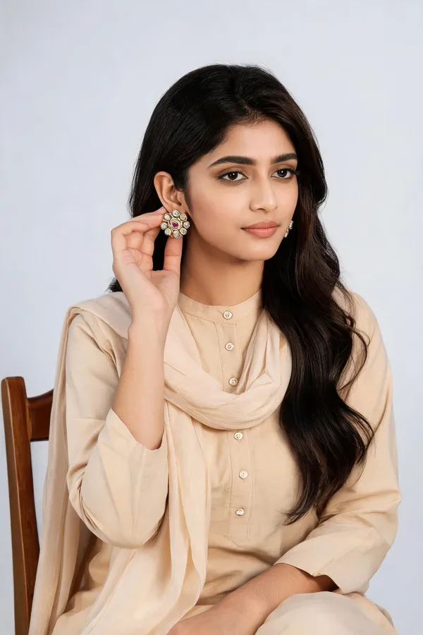 Gold_Gold-Plated_Alloy_Earring_Set_For_Women
